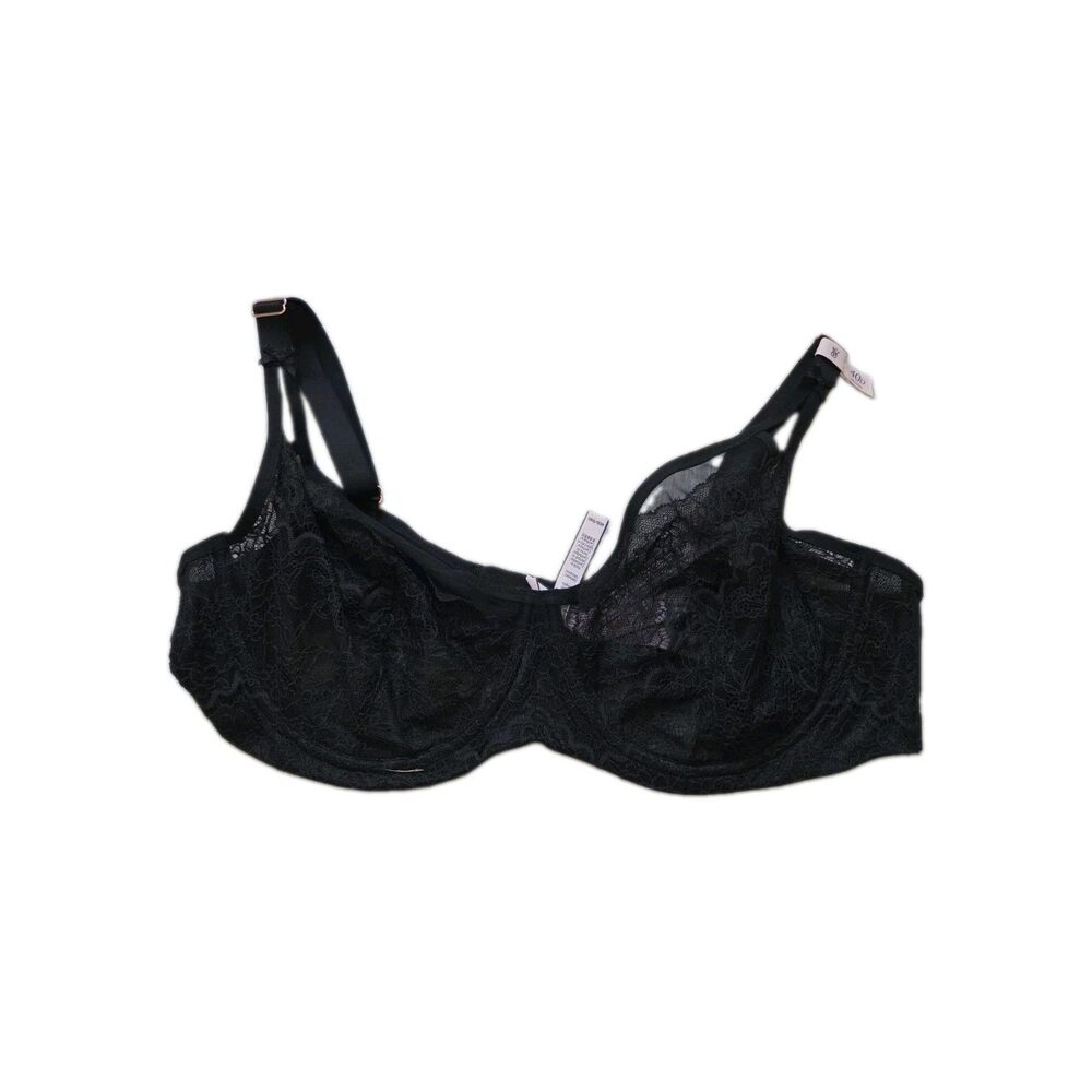 NWT Victoria’s Secret Dream Angels Balconet Black Lace Unlined Underwire Bra 40D